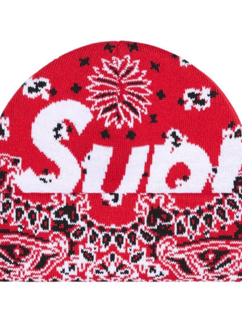 Supreme Big Logo Beanie Red Bandana FW24